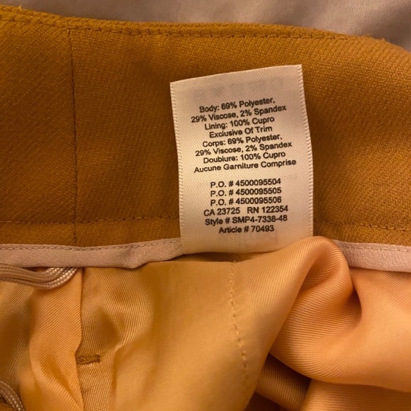 WILFRED Mustard Yellow Midi Skirt - Picture 4 of 4